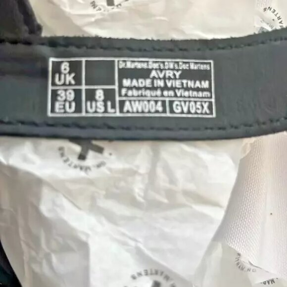 New Dr. Martens Avry Toe Loop Platform Leather Sandals -Black- Women’s Size US 8 - Picture 5 of 6